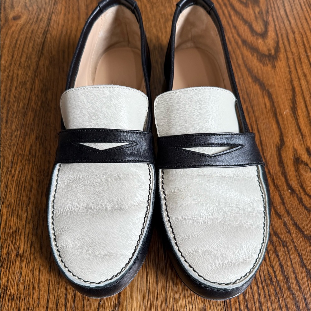 Jaime Haller soft leather penny loafers